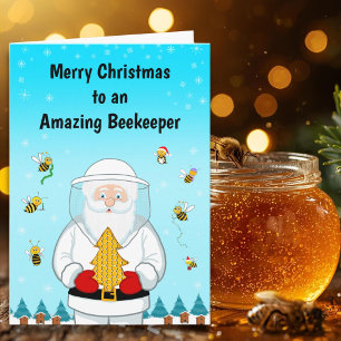 Merry Christmas to an Amazing Beekeeper Card