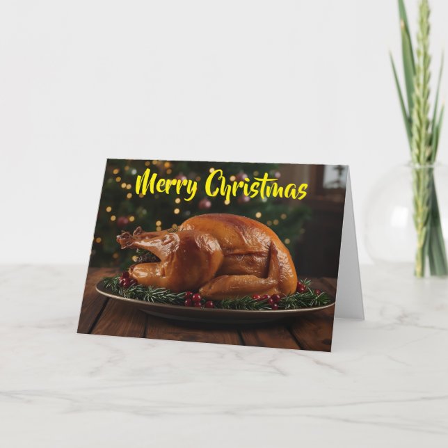 Merry Christmas to Carnivores. Card (Front)