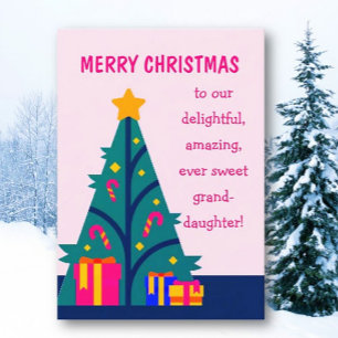 Merry Christmas to granddaughter card