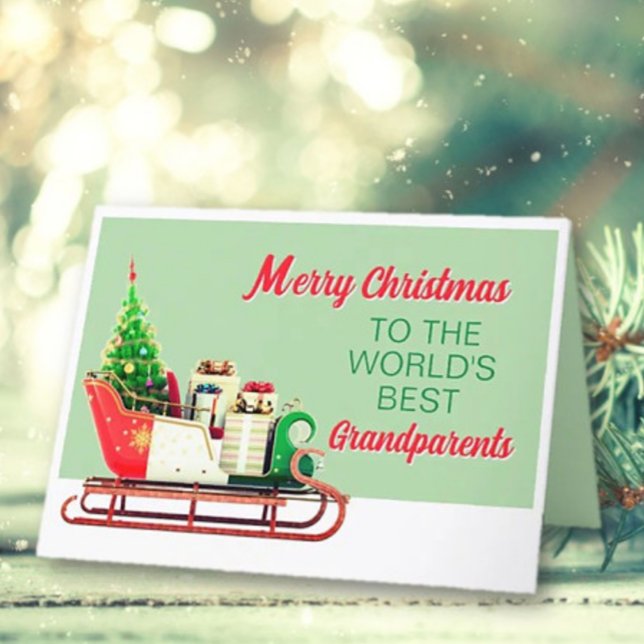 Merry Christmas to grandparents greeting Card (Creator Uploaded)