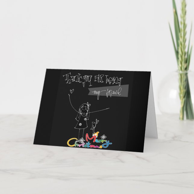 ***MERRY CHRISTMAS*** TO MY ****AMAZING FRIEND**** HOLIDAY CARD (Front)