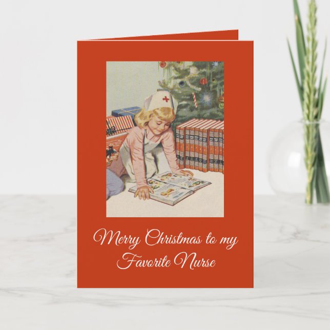 Merry Christmas to my Favourite Nurse Holiday Card (Front)