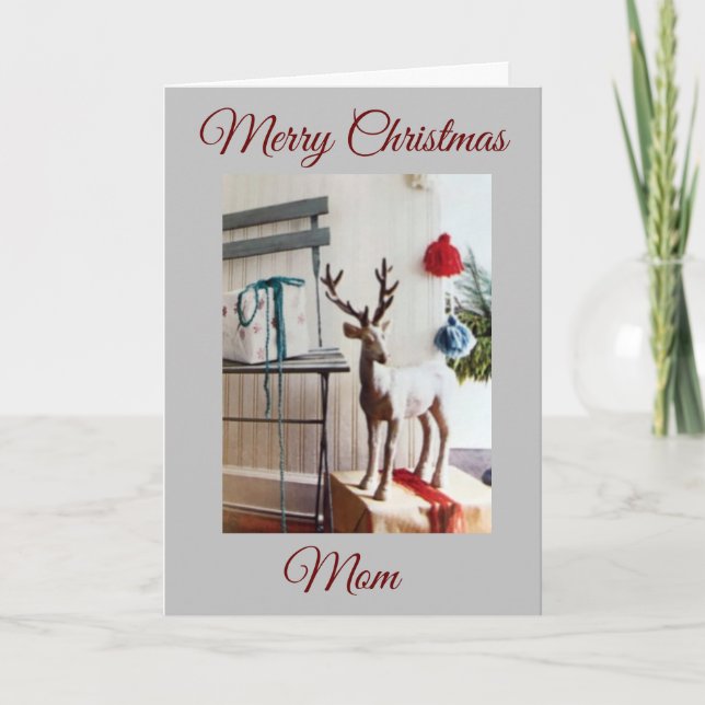 MERRY CHRISTMAS TO **MY MOM** HOLIDAY CARD (Front)