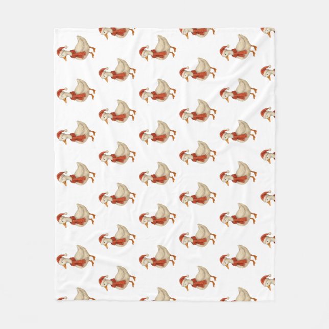 Merry Christmas to my Silly Goose Fleece Blanket (Front)