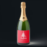 Merry Christmas  to personalise Sparkling Wine Label<br><div class="desc">Merry Christmas Food and Beverage Label Set,  Ideal for retail businesses and corporate gifts. you can also use this design for your shop products or your e-commerce bottles</div>