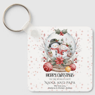 Merry Christmas To The World's Best Grandparents  Key Ring