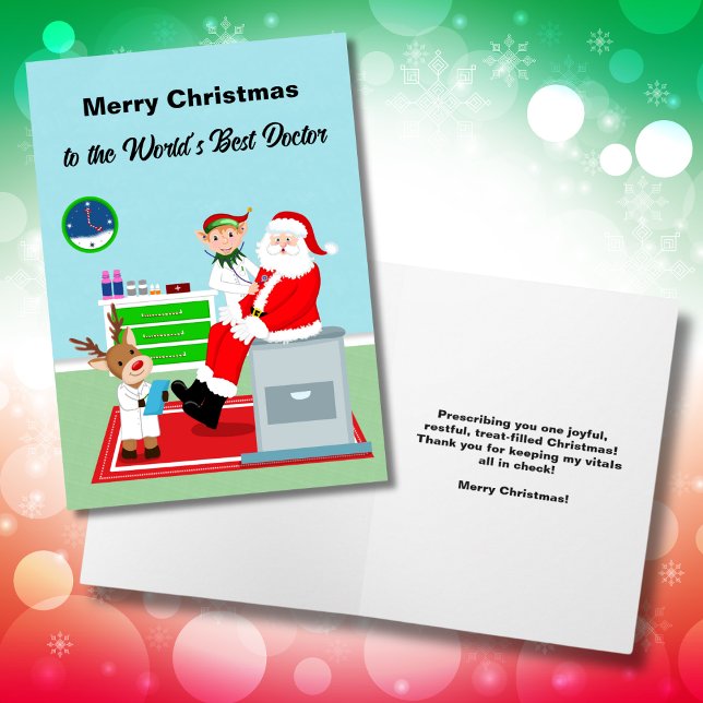 Merry Christmas to World's Best Doctor Card (Creator Uploaded)