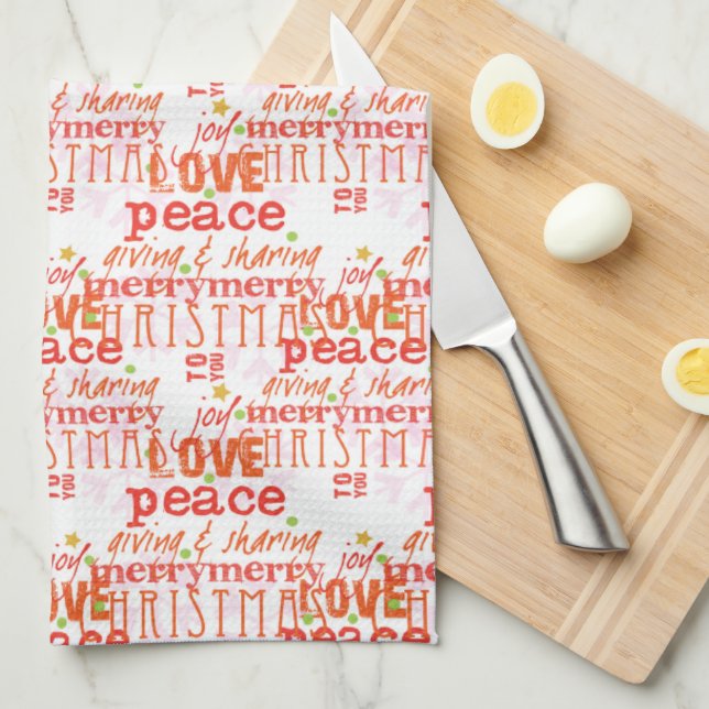 Merry Christmas to You kitchen towel (Quarter Fold)