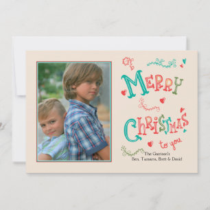 Merry Christmas To You Photo Holiday Card
