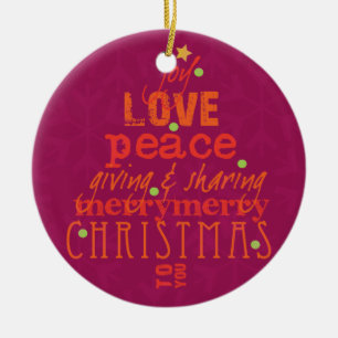 Merry Christmas to You Tree Ornament