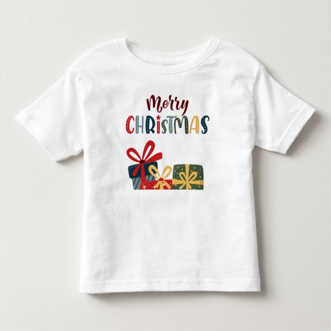 Merry Christmas Toddler T-shirt (Front)