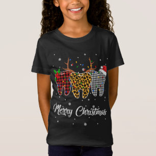 Merry Christmas Tooth Costume Dental Assistant Xma T-Shirt