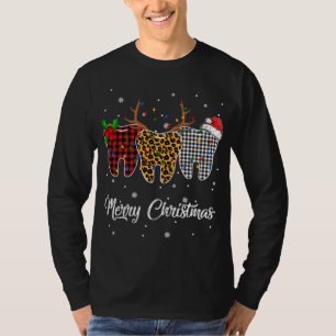 Merry Christmas Tooth Costume Dental Assistant Xma T-Shirt