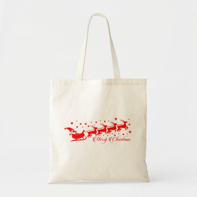 Merry Christmas Tote Bag (Front)