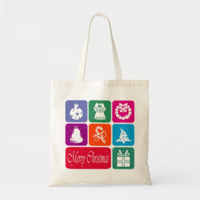Merry Christmas Tote Bag (Front)