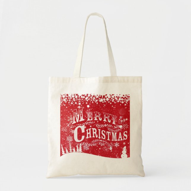 Merry Christmas Tote Bag (Front)