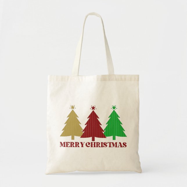 Merry Christmas Tote Bag (Front)