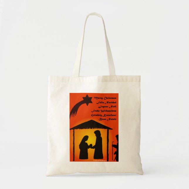 Merry Christmas Tote Bag - multilingual (Front)