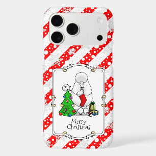 Merry Christmas Tree 2 Poodle (white) Dog Cute