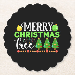 Merry Christmas Tree-34564 Paper Coaster