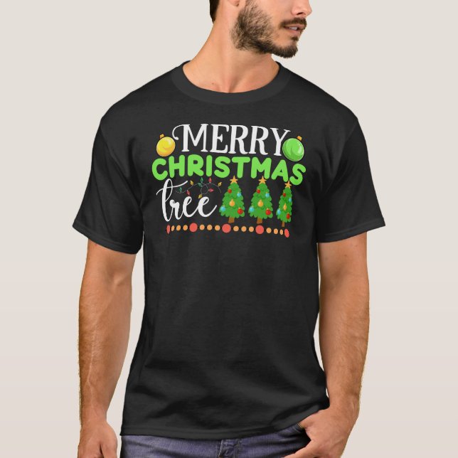 Merry Christmas Tree-34564 T-Shirt (Front)