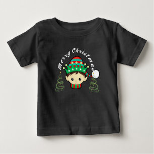 Merry Christmas tree and fairy  Baby T-Shirt