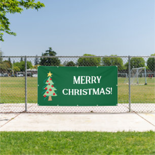 Merry Christmas Tree Banner