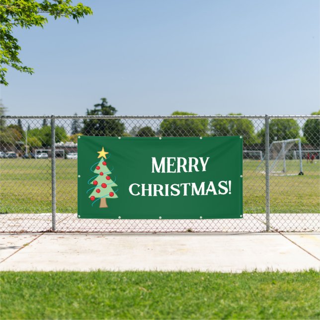 Merry Christmas Tree Banner (Insitu)