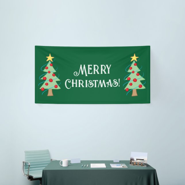 Merry Christmas Tree Banner (Tradeshow)