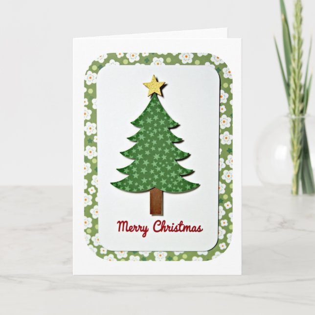 Merry Christmas Tree Card (Front)