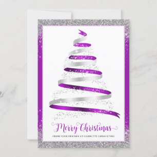 Merry Christmas Tree Corporate Business Holiday  Card