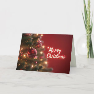 Merry Christmas tree Festive and Elegant Holiday Card