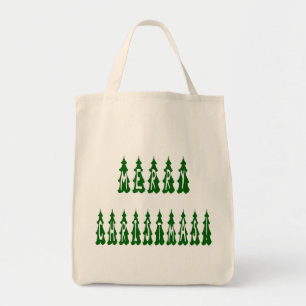 Merry Christmas Tree Font Tote Bag