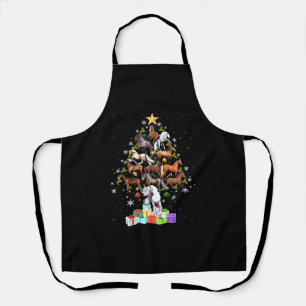merry christmas tree gift for men woman ride horse apron