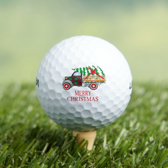 Merry Christmas Tree Gifts Decoration Golf Balls (Insitu Tee)