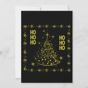 Merry Christmas Tree H Ho Ho Holiday Card