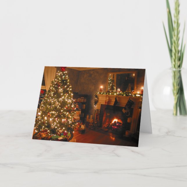 Merry Christmas Tree Holiday Card (Front)