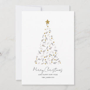 Merry Christmas Tree Holiday Card