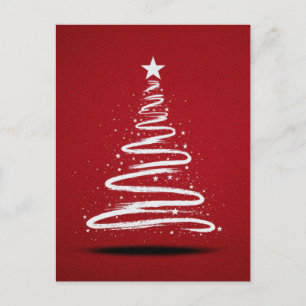 Merry Christmas Tree. Holiday Postcard