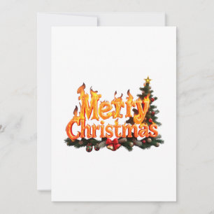 Merry Christmas Tree Invitation