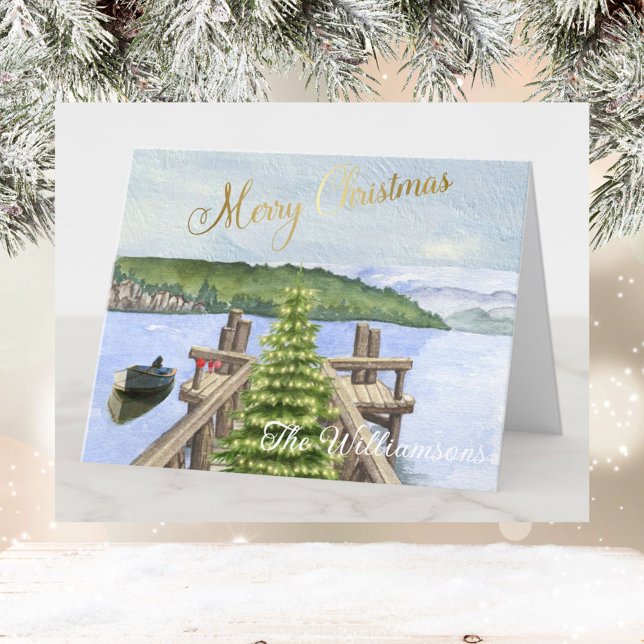 Merry Christmas Tree Lake Budget  Card (Creator Uploaded)