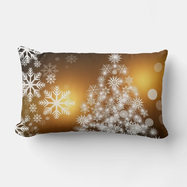 Merry Christmas Tree Lumbar Cushion (Front)