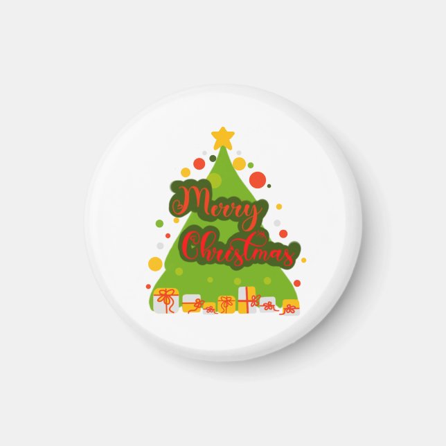 Merry Christmas Tree magnet (Front)