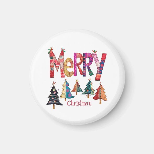 Merry Christmas tree Magnet (Front)