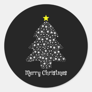 Merry Christmas Tree Matching Family Santa Xmas Ho Classic Round Sticker