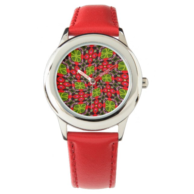 Merry Christmas Tree Patterns Watch (Front)