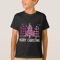 Merry Christmas Tree Pink Buffalo Plaid and Leopar