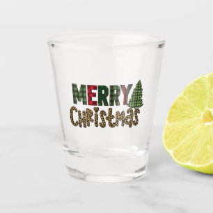 Merry Christmas Tree Shot Glass - Cute Party Favou