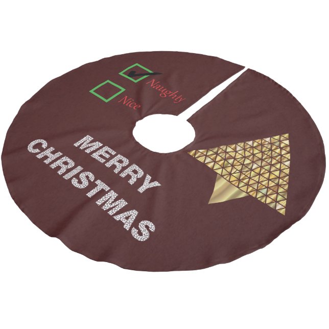 Merry Christmas Tree Skirt (Angled)