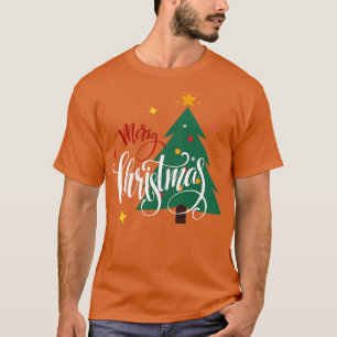 Merry Christmas Tree Snowflakes Ornaments Winter H T-Shirt